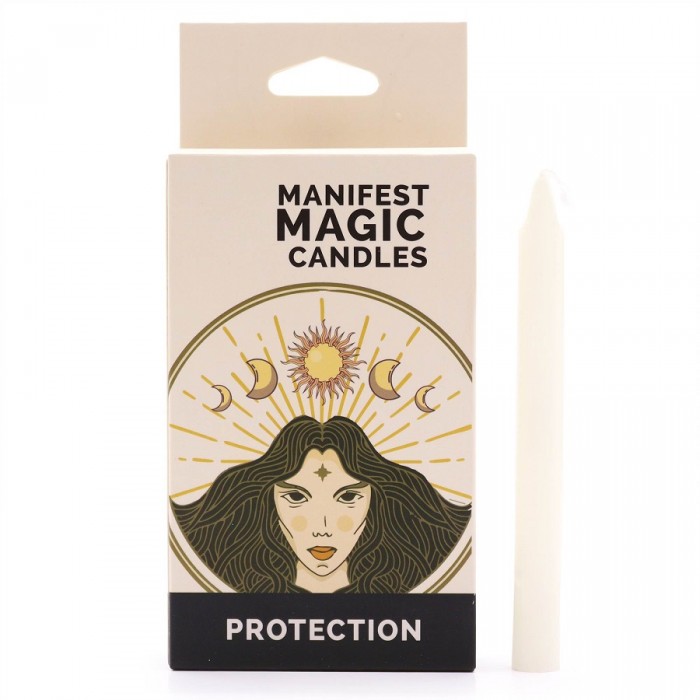 Manifest Magic Candles Προστασία - Λευκό (12 τεμ) Κεριά Σπαρματσέτα